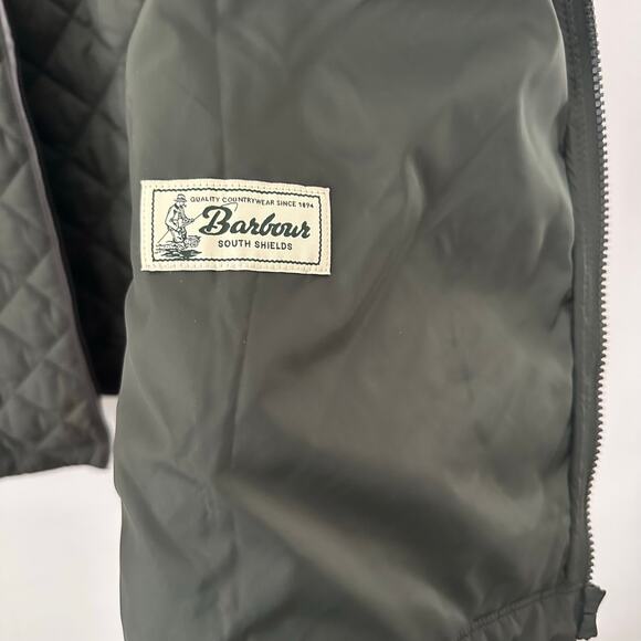 Barbour Men's Dark Green Quilted Vest Size 2XL - Picture 6 of 8